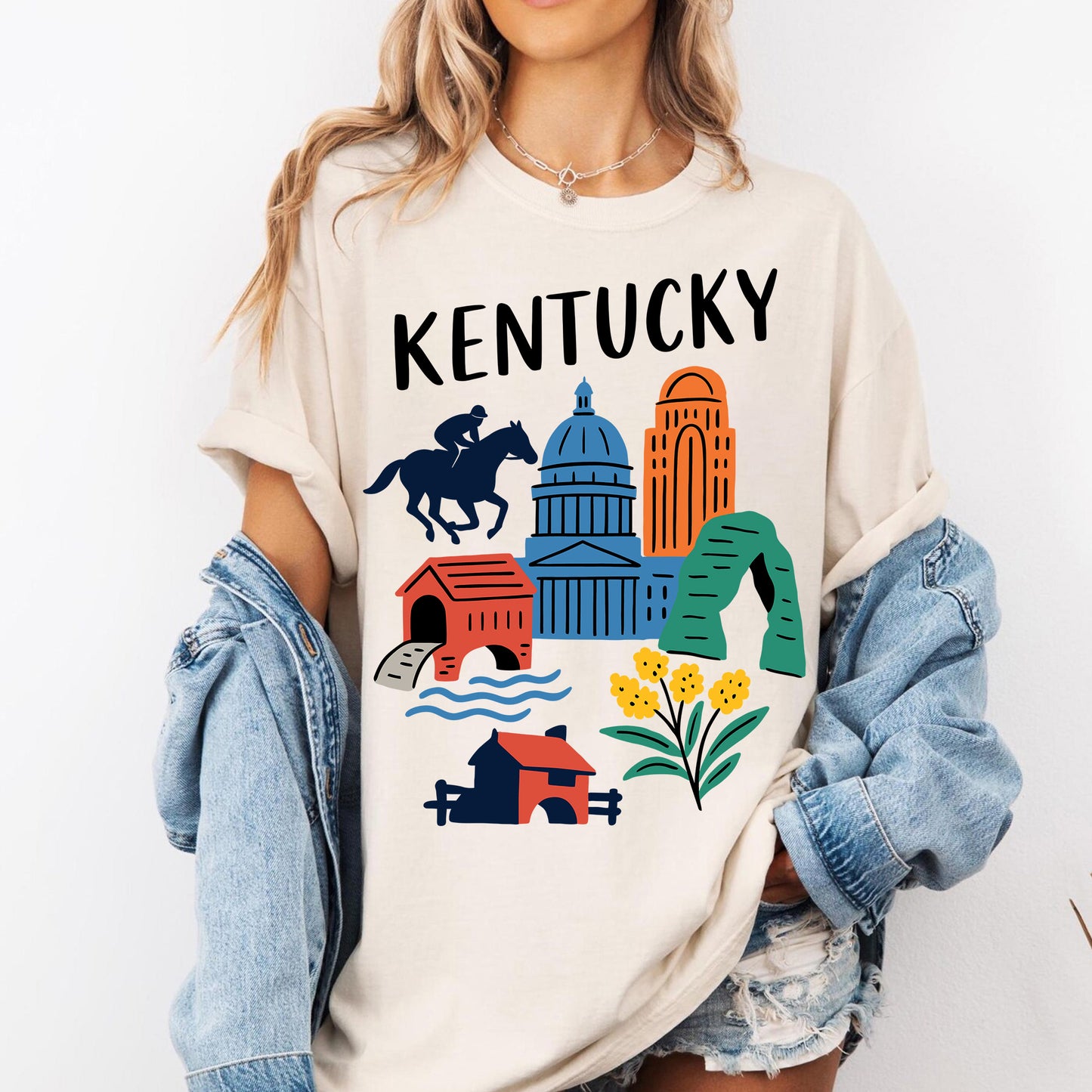 Kentucky Bluegrass State Retro Graphic Tee