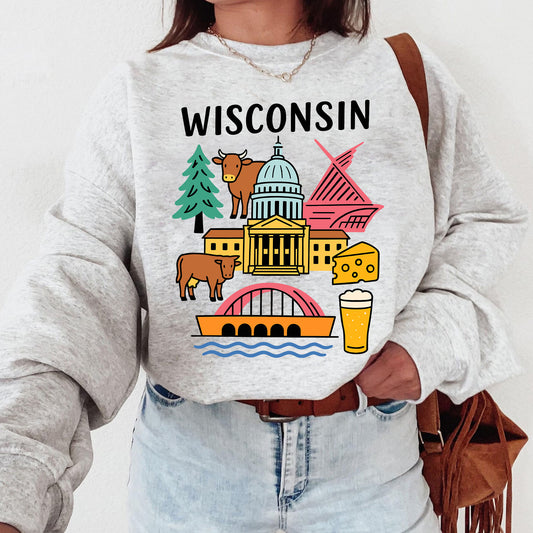 Wisconsin Badger State Sweatshirt