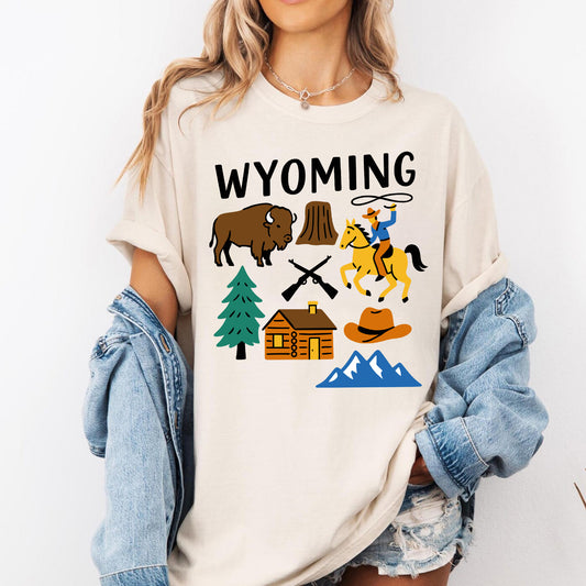 Wyoming Equality State Retro Tee