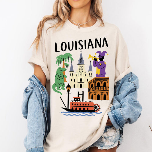 Louisiana Retro Graphic Tee