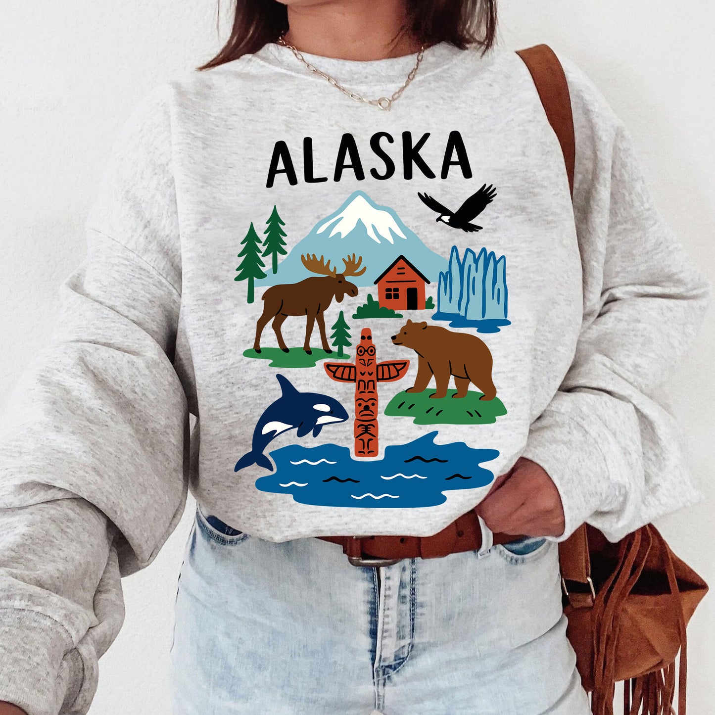 Alaska Nature and Wildlife Sweatshirt