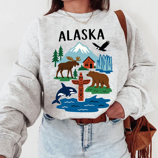 Alaska Nature and Wildlife Sweatshirt