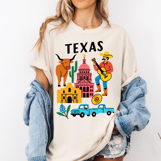 Texas Lone Star State Heritage Retro Tee