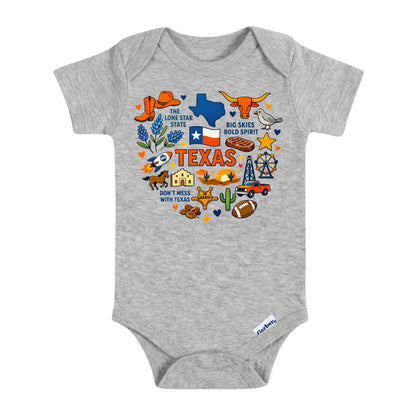 Texas State Symbols Baby ONESIE®
