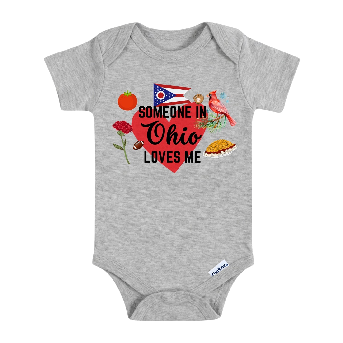 Someone in Ohio Loves Me Baby ONESIE®