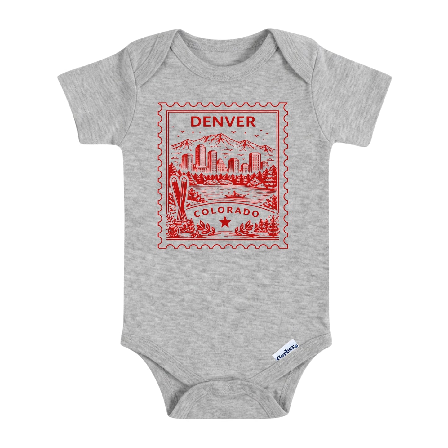 Denver Colorado Baby Vintage Postage Stamp ONESIE®