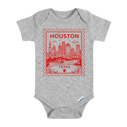 Houston Texas Baby Vintage Postage Stamp ONESIE®
