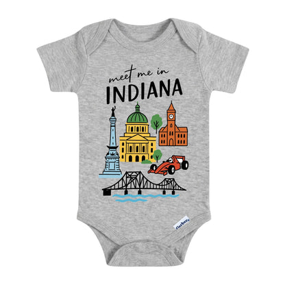 Indiana Baby Onesie® - Kids Vacation T-Shirt