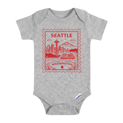 Seattle Washington Baby Vintage Postage Stamp ONESIE®