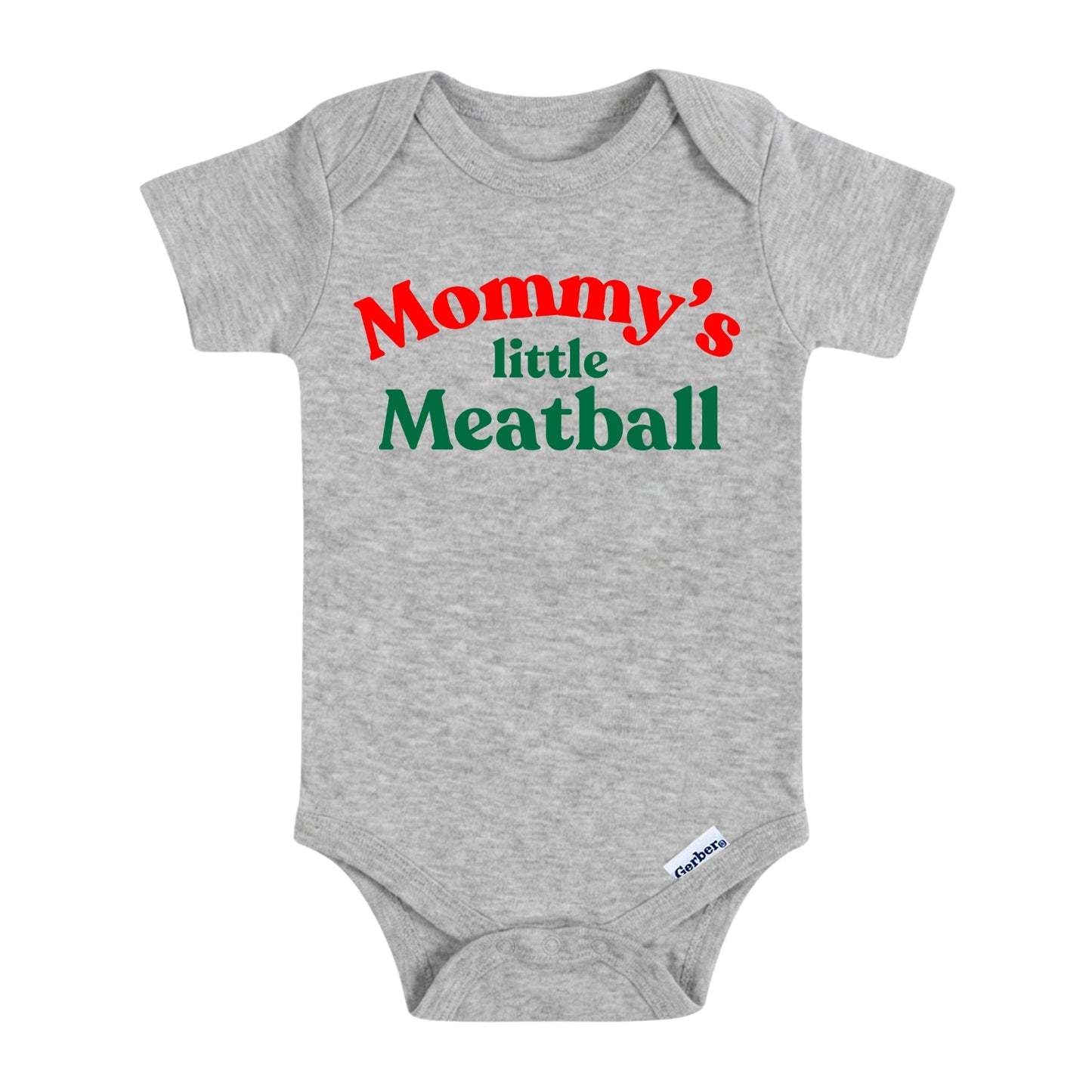 Mommy’s Little Meatball Baby Onesie ® – Italian Baby Bodysuit for Boys and Girls