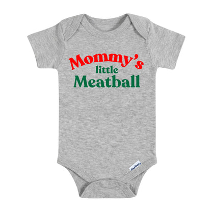 Mommy’s Little Meatball Baby Onesie ® – Italian Baby Bodysuit for Boys and Girls