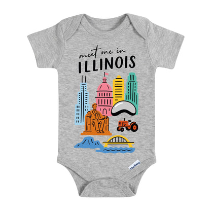 Illinois Baby Onesie® - Chicago Kids Vacation T-Shirt