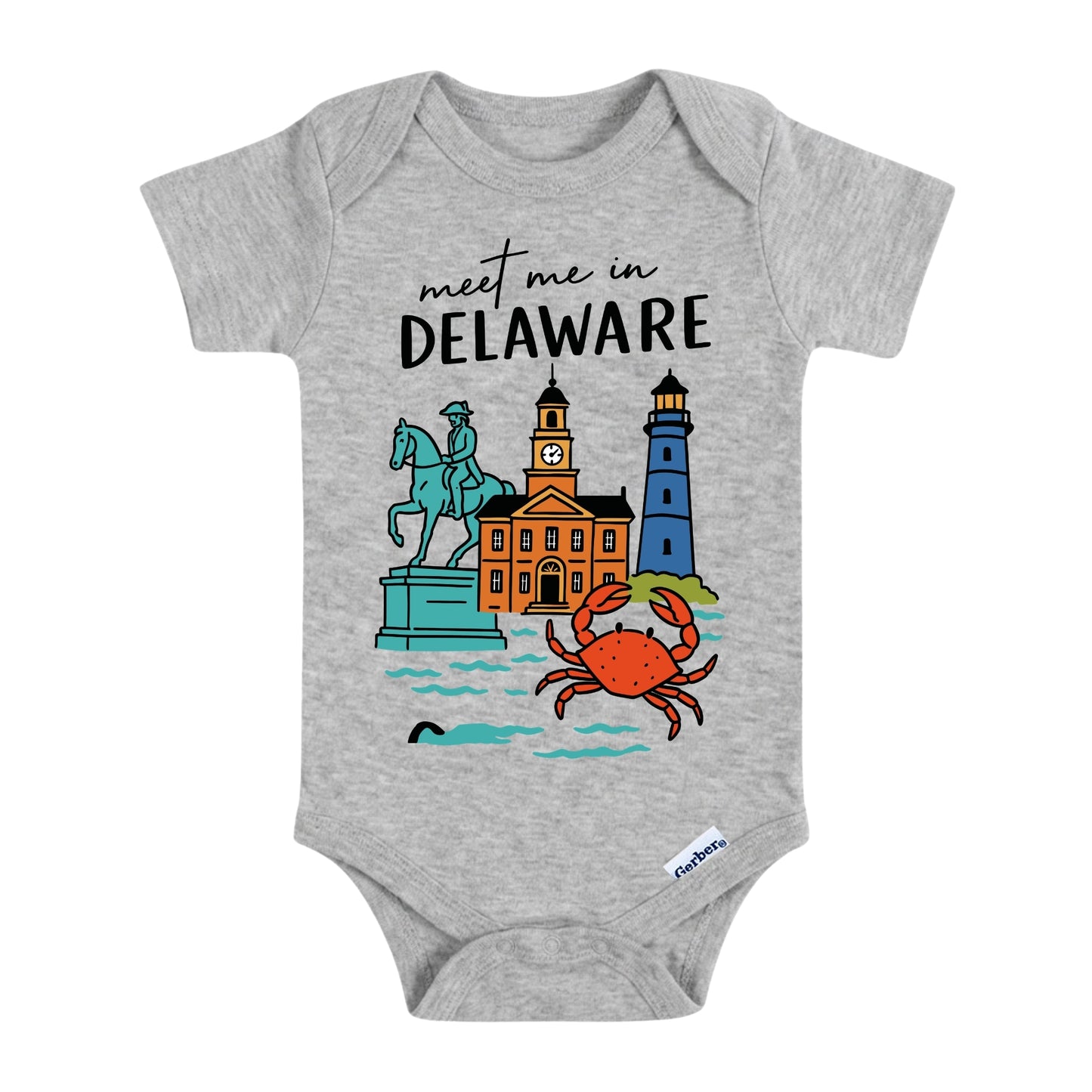 Delaware Baby Onesie® - Kids Vacation T-Shirt
