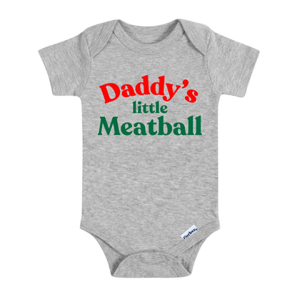 Daddy’s Little Meatball Baby Onesie ® – Italian Family Baby Bodysuit for Boys and Girls