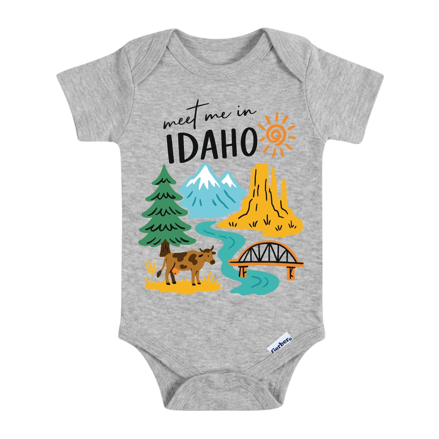 Idaho Baby Onesie® - Kids Vacation T-Shirt