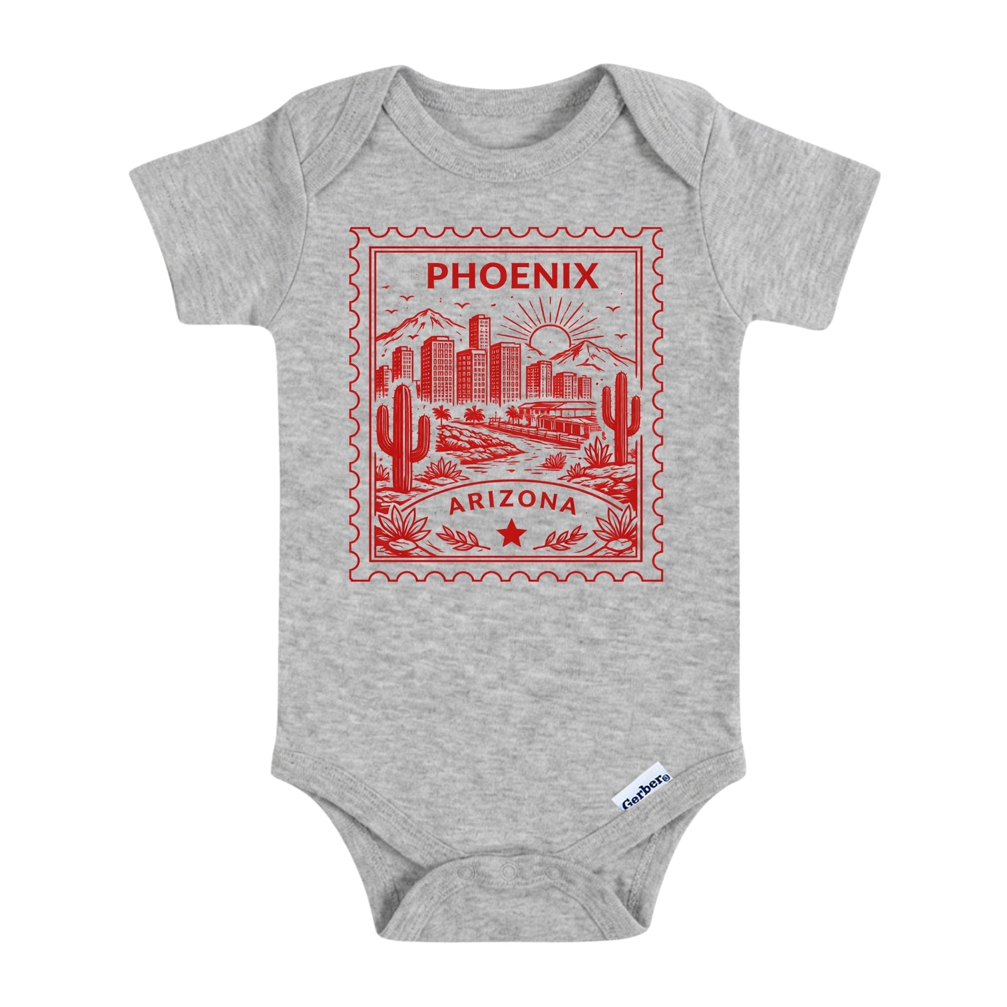 Phoenix Arizona Baby Vintage Postage Stamp ONESIE®