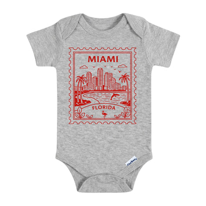 Miami Florida Baby Vintage Postage Stamp ONESIE®