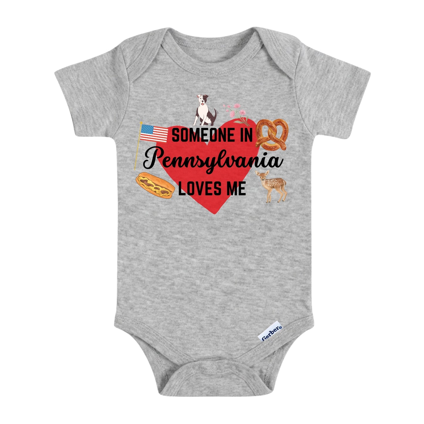 Someone in Pennsylvania Loves Me Baby ONESIE®