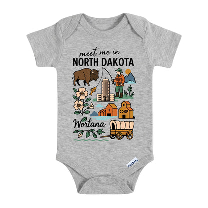 North Dakota Baby Onesie® - Kids Vacation T-Shirt