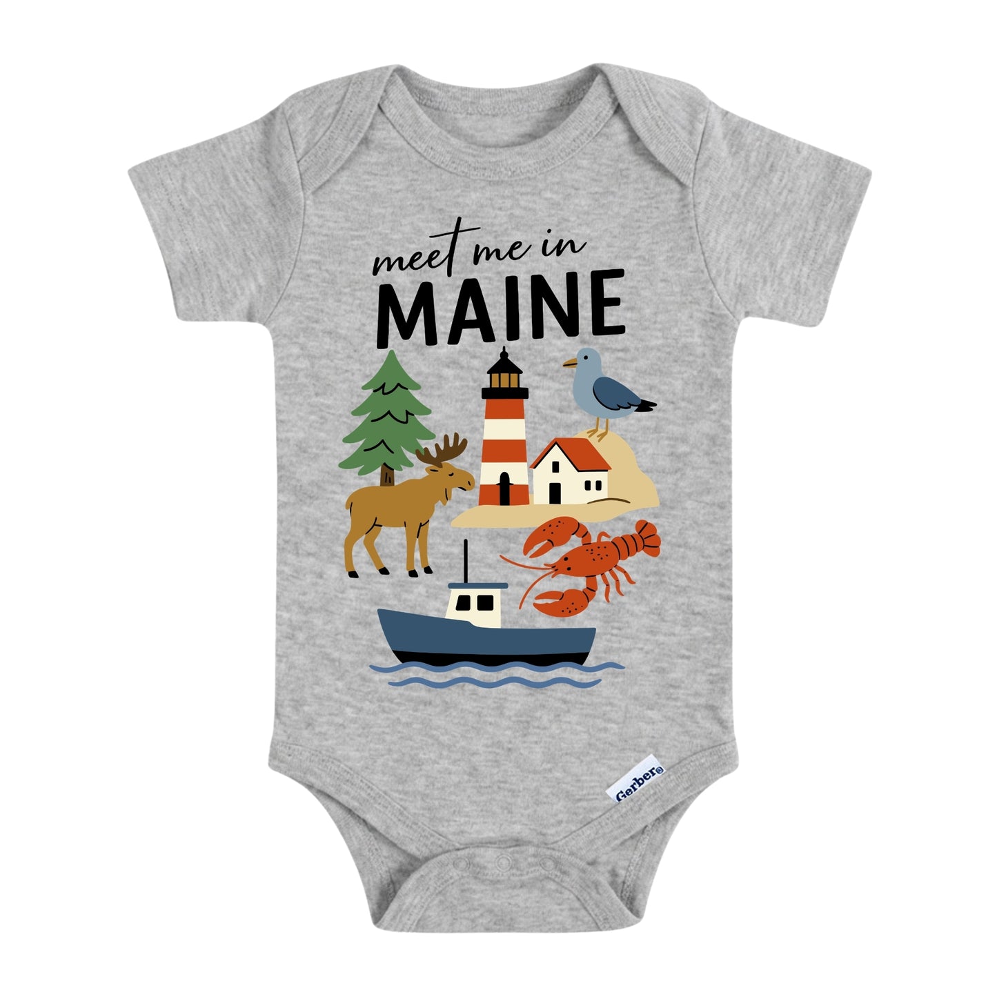 Maine Baby Onesie® - Kids Vacation T-Shirt