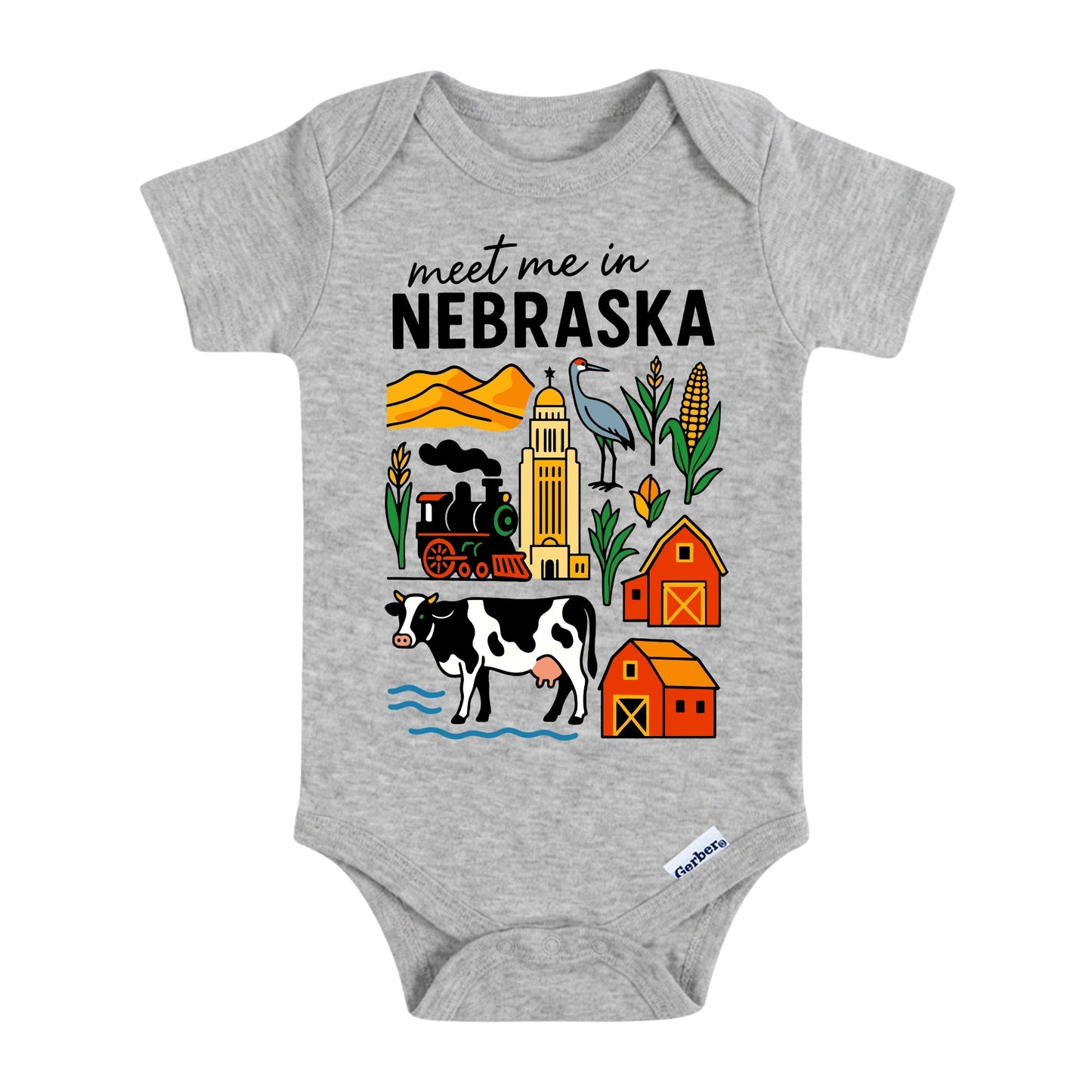 Nebraska Baby Onesie® - Kids Vacation T-Shirt