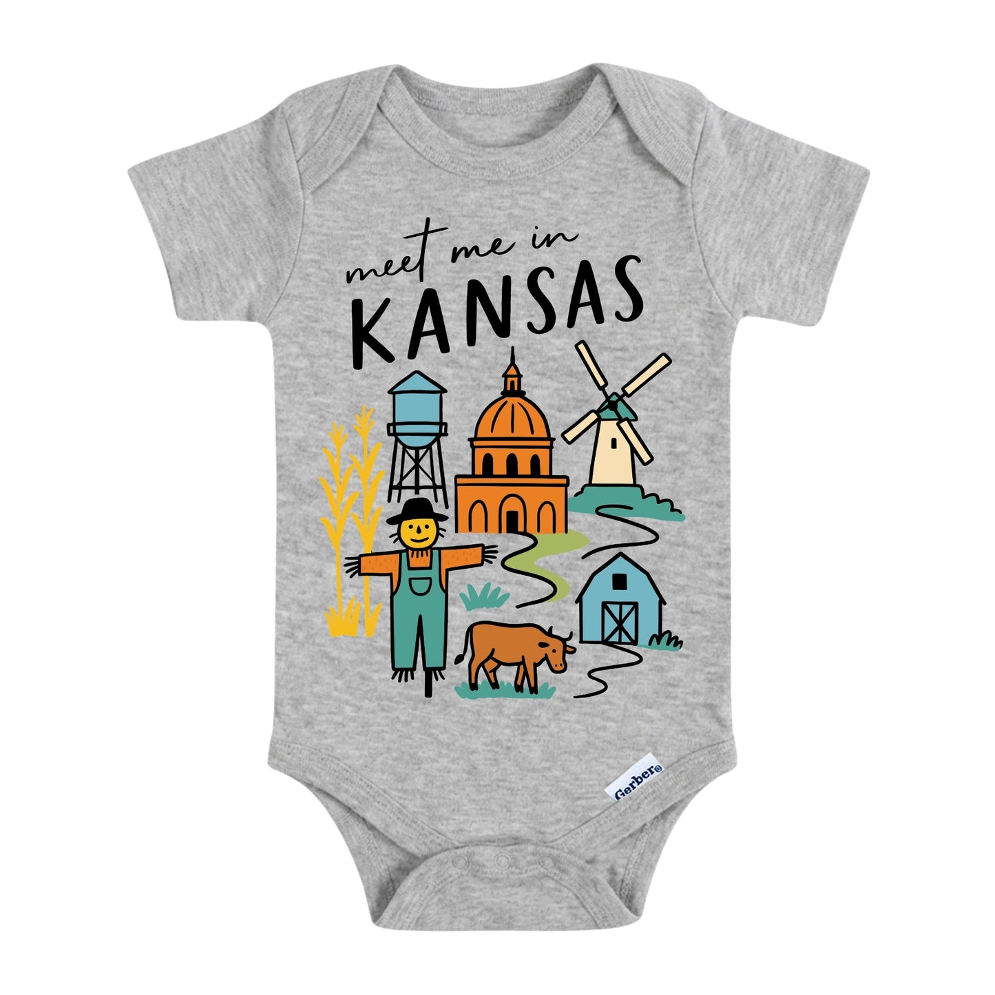 Kansas Baby Onesie® - Kids Vacation T-Shirt