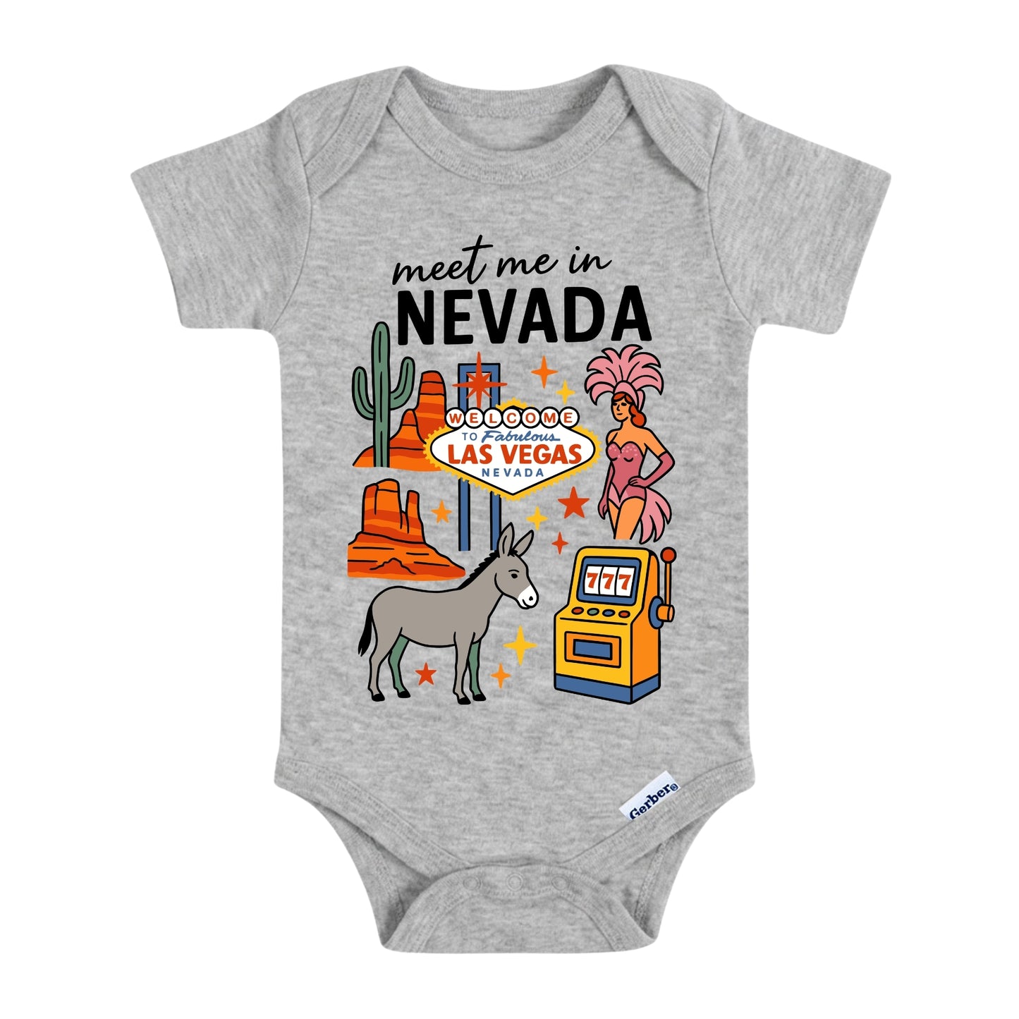 Nevada Baby Onesie® - Las Vegas Kids Vacation T-Shirt