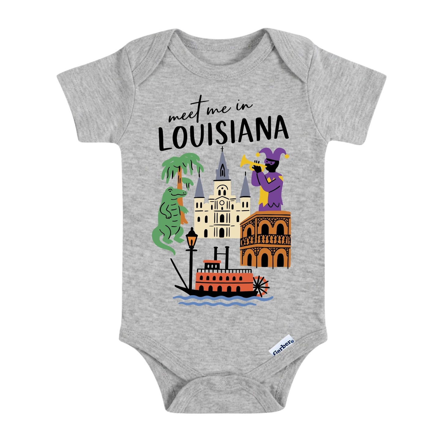 Louisiana Baby Onesie® - Kids Vacation T-Shirt