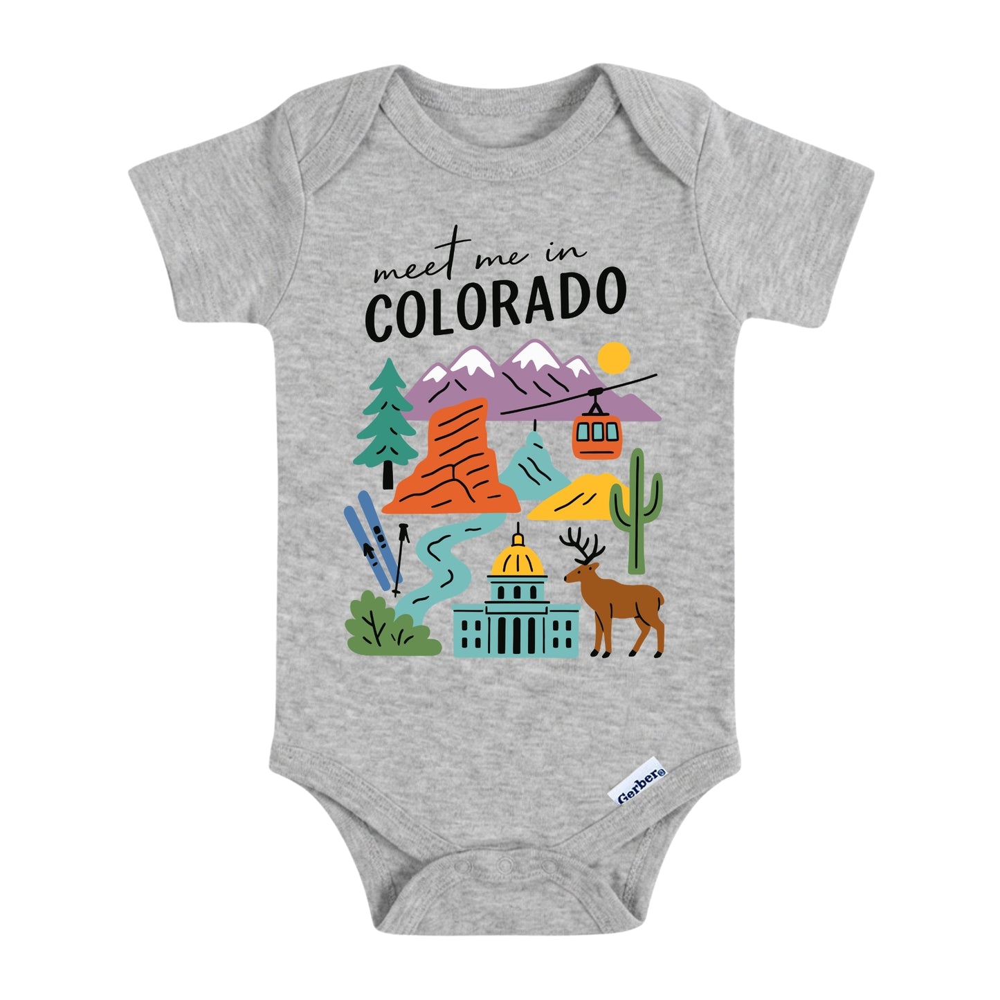 Colorado Baby Onesie ® - Denver Kids Vacation T-Shirt