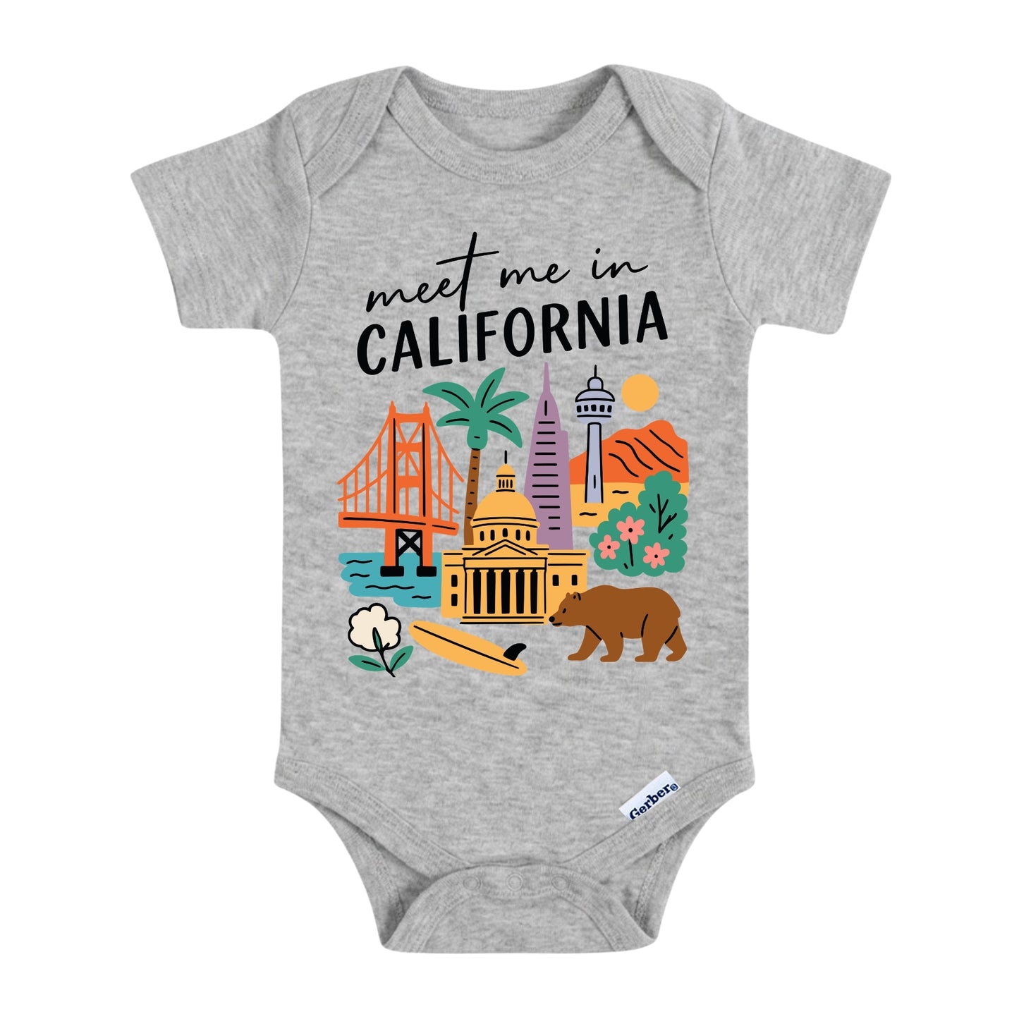 California Baby Onesie® - Kids Vacation T-Shirt