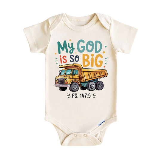 My God Is So Big Baby ONESIE® - Psalm 147:5