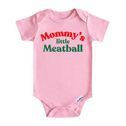 Mommy’s Little Meatball Baby Onesie ® – Italian Baby Bodysuit for Boys and Girls