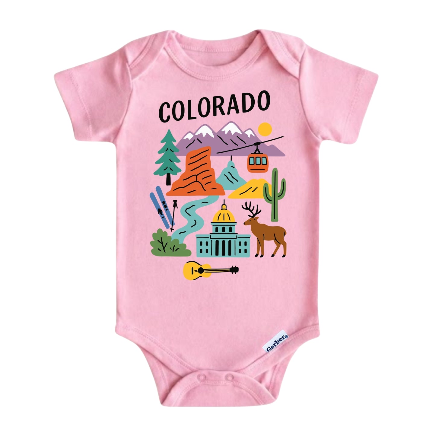 Colorado Mountain Adventure Kids T-Shirt