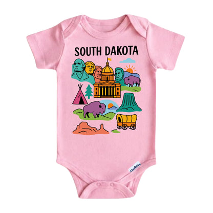 South Dakota Mount Rushmore Kids T-Shirt