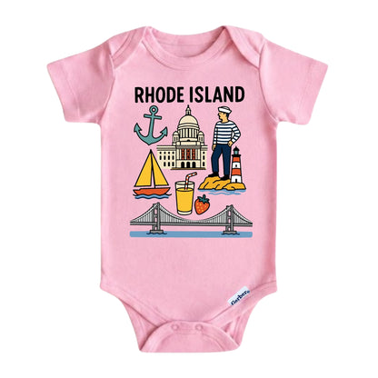 Rhode Island Ocean State Kids T-Shirt