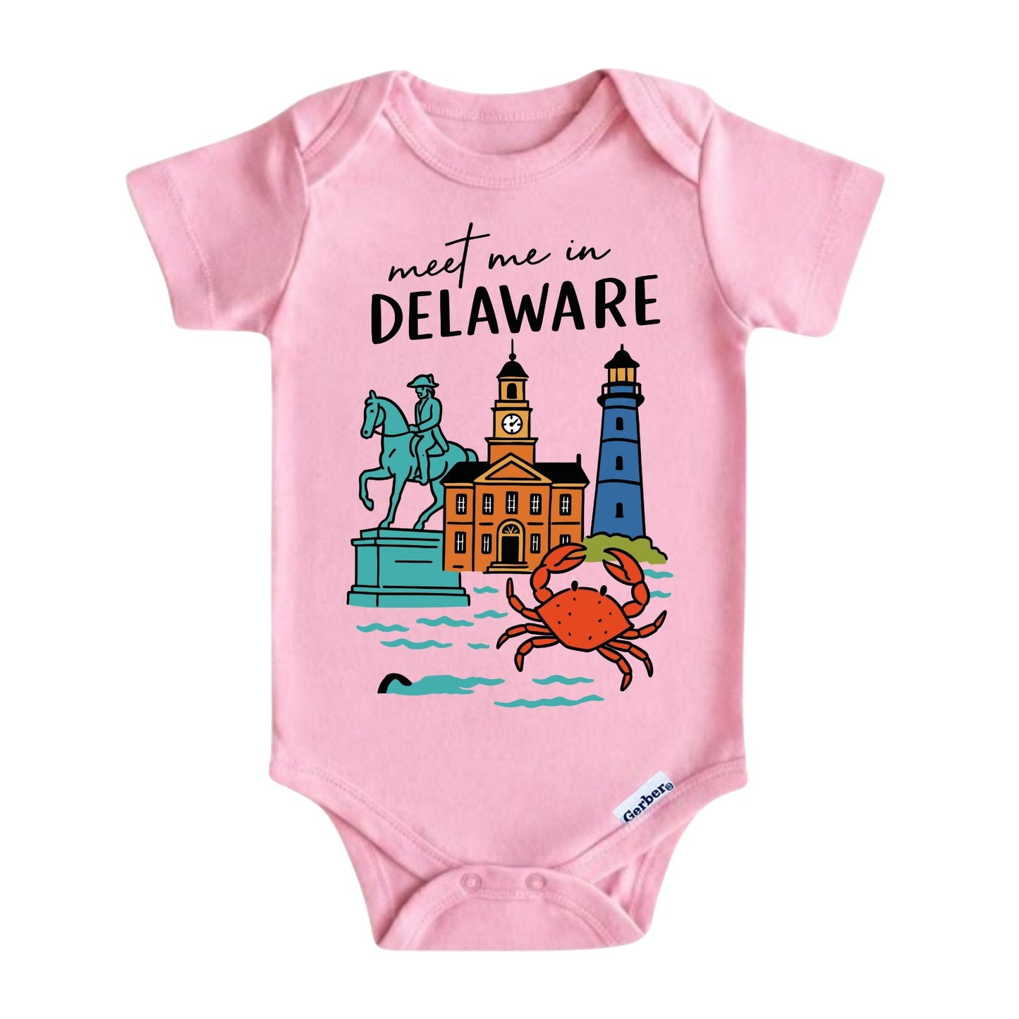 Delaware Baby Onesie® - Kids Vacation T-Shirt