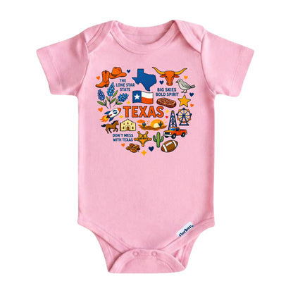 Texas State Symbols Baby ONESIE®