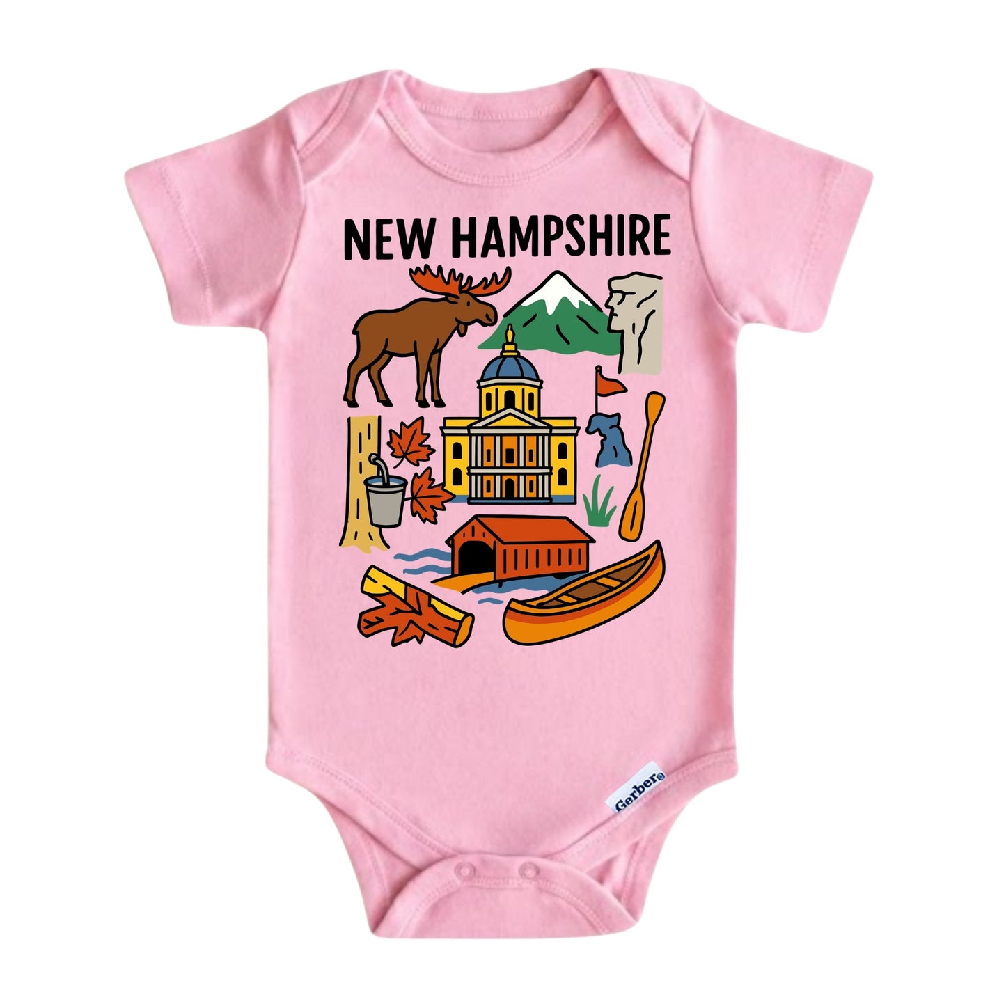 New Hampshire Granite State Kids T-Shirt