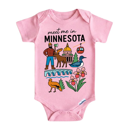 Minnesota Baby Onesie® - Kids Vacation T-Shirt