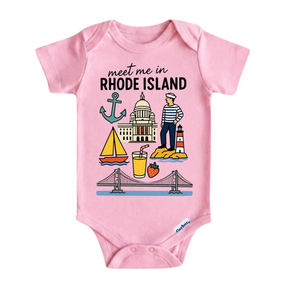 Rhode Island Baby Onesie® - Kids Vacation T-Shirt
