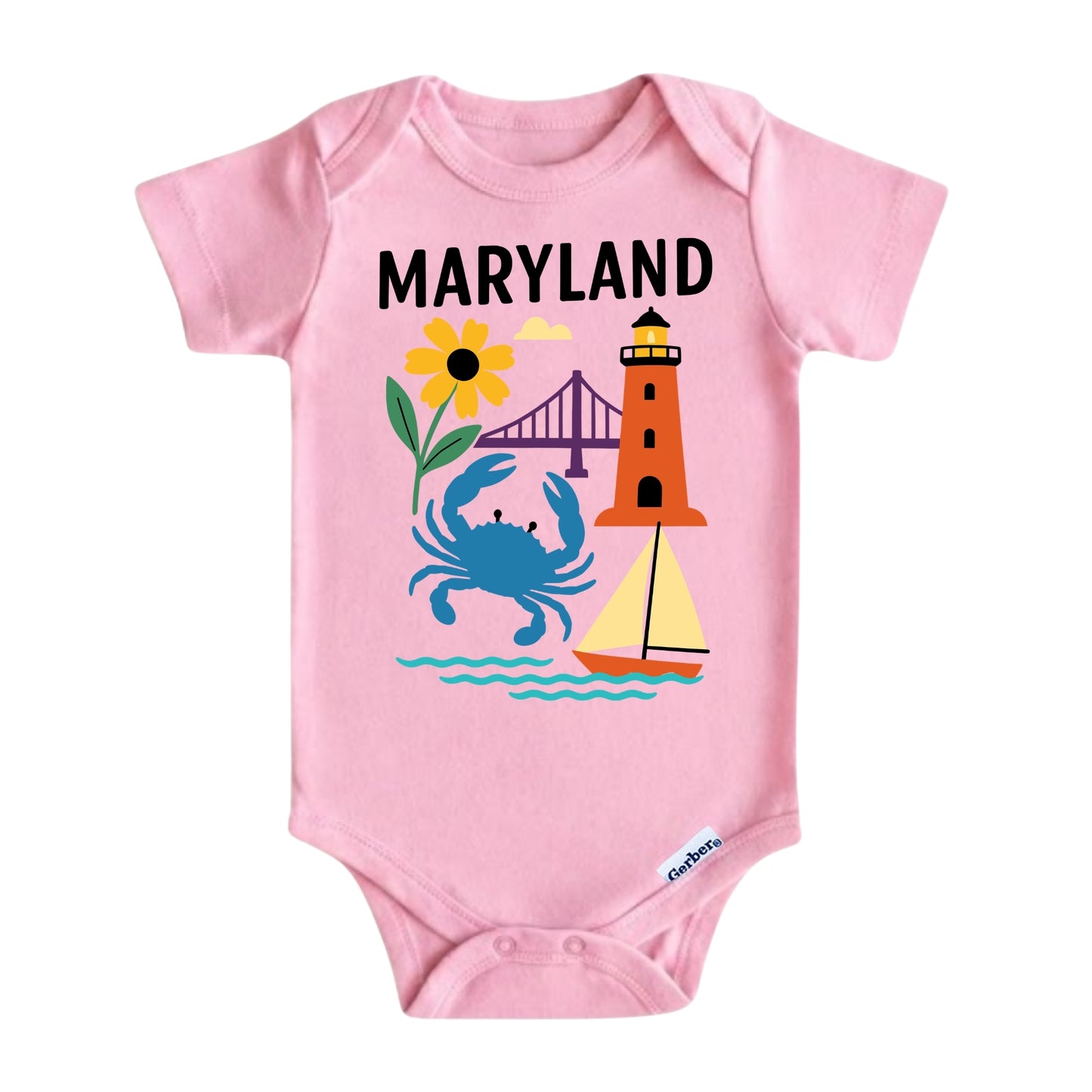 Maryland Coastal Adventure Kids T-Shirt