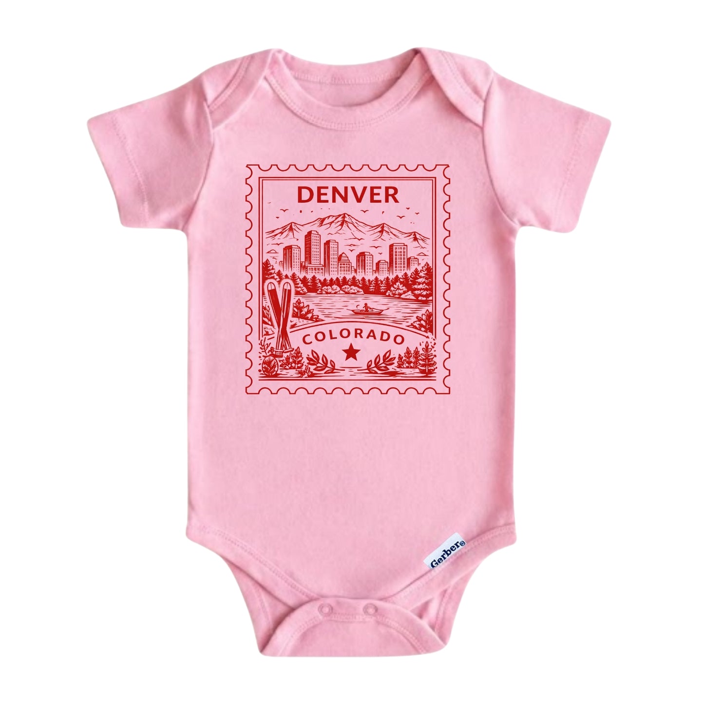 Denver Colorado Baby Vintage Postage Stamp ONESIE®