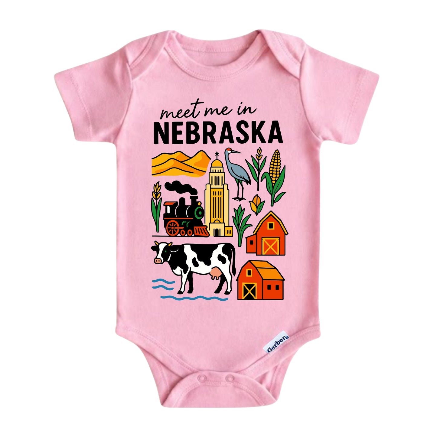 Nebraska Baby Onesie® - Kids Vacation T-Shirt