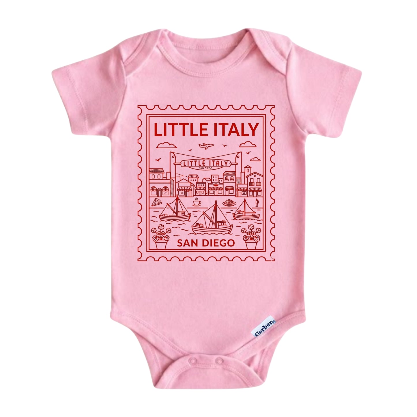 Little Italy San Diego Kids T-Shirt – Local City Gift for Boys and Girls