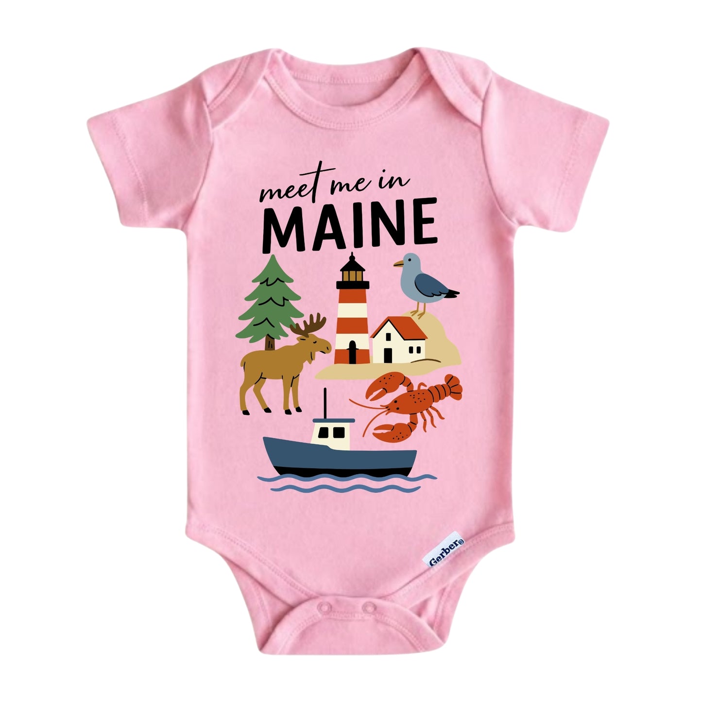 Maine Baby Onesie® - Kids Vacation T-Shirt