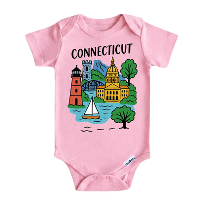 Connecticut Coastal Adventure Kids T-Shirt