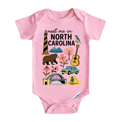 North Carolina Baby Onesie® - Kids Vacation T-Shirt