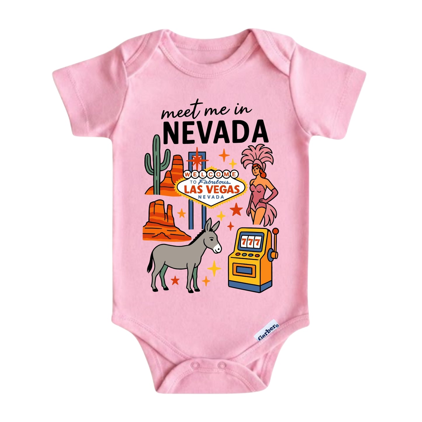 Nevada Baby Onesie® - Las Vegas Kids Vacation T-Shirt