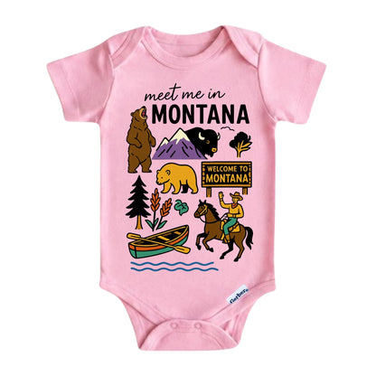 Montana Baby Onesie® - Kids Vacation T-Shirt