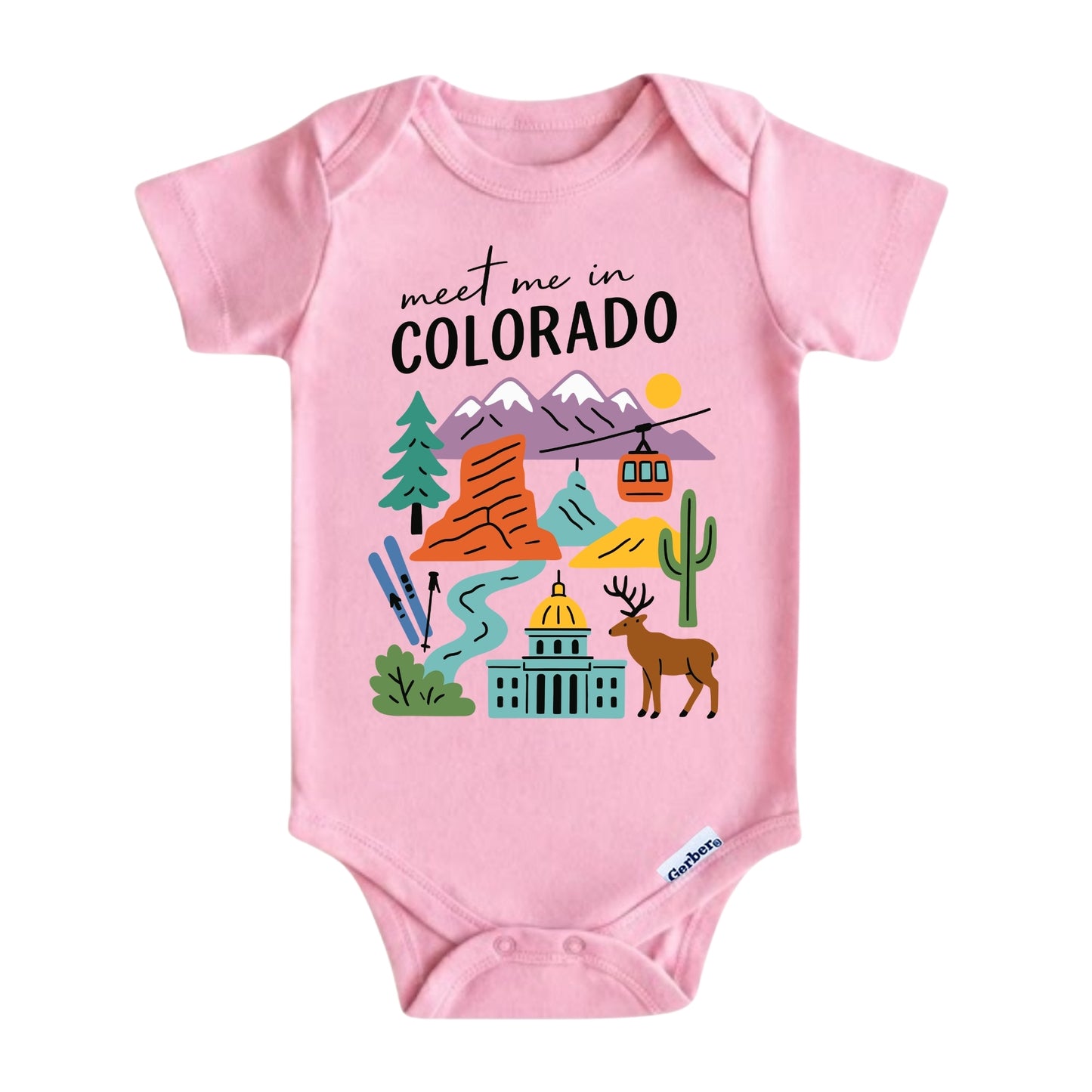 Colorado Baby Onesie ® - Denver Kids Vacation T-Shirt